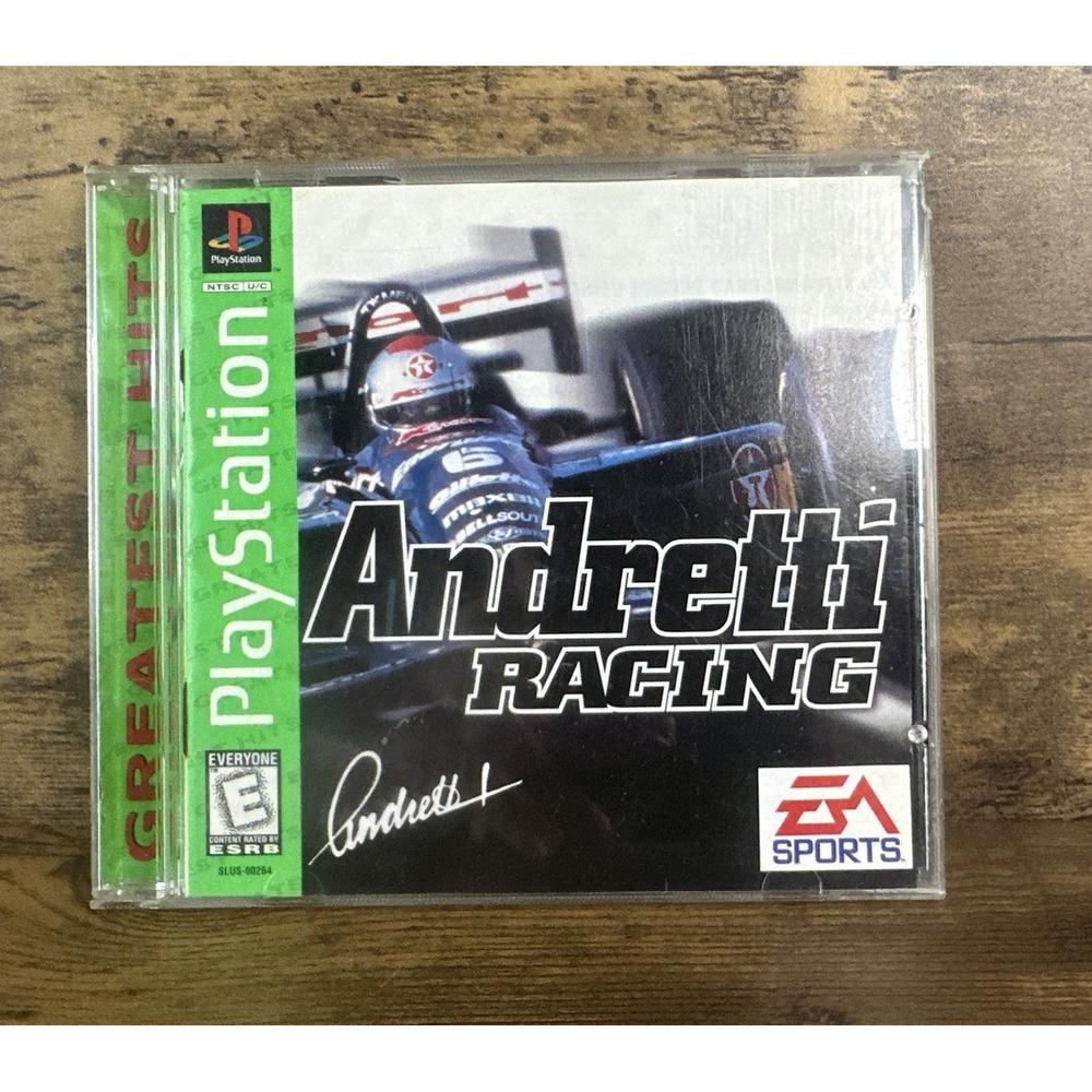 Andretti Racing (Sony PlayStation 1, 1996) Tested And Working Fast Safe Shipping